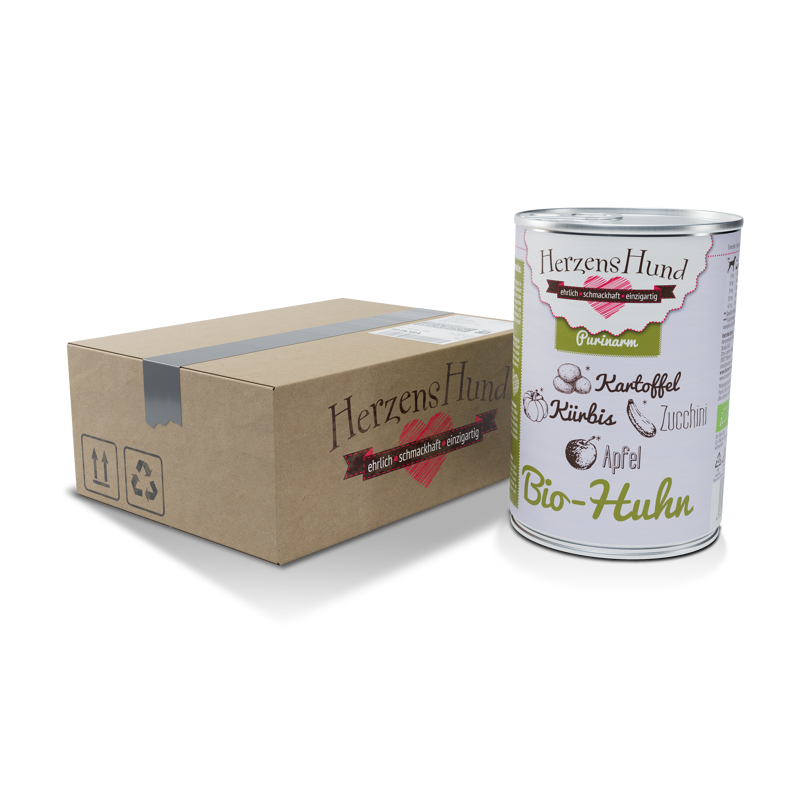 Bio-Huhn mit Kartoffel - purinarm