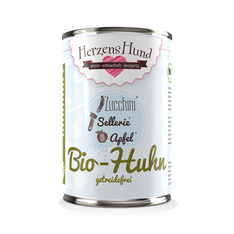 Bio-Huhn mit Bio-Zucchini - getreidefrei